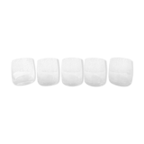 5 antique whiskey glasses, Easter frieze bells and vintage flowers