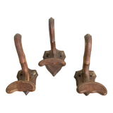 Trio de patères ancienne