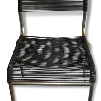 Scoubidou vintage 60s chrome metal Chair