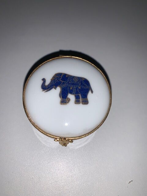 Jewelry box in limoge porcelain