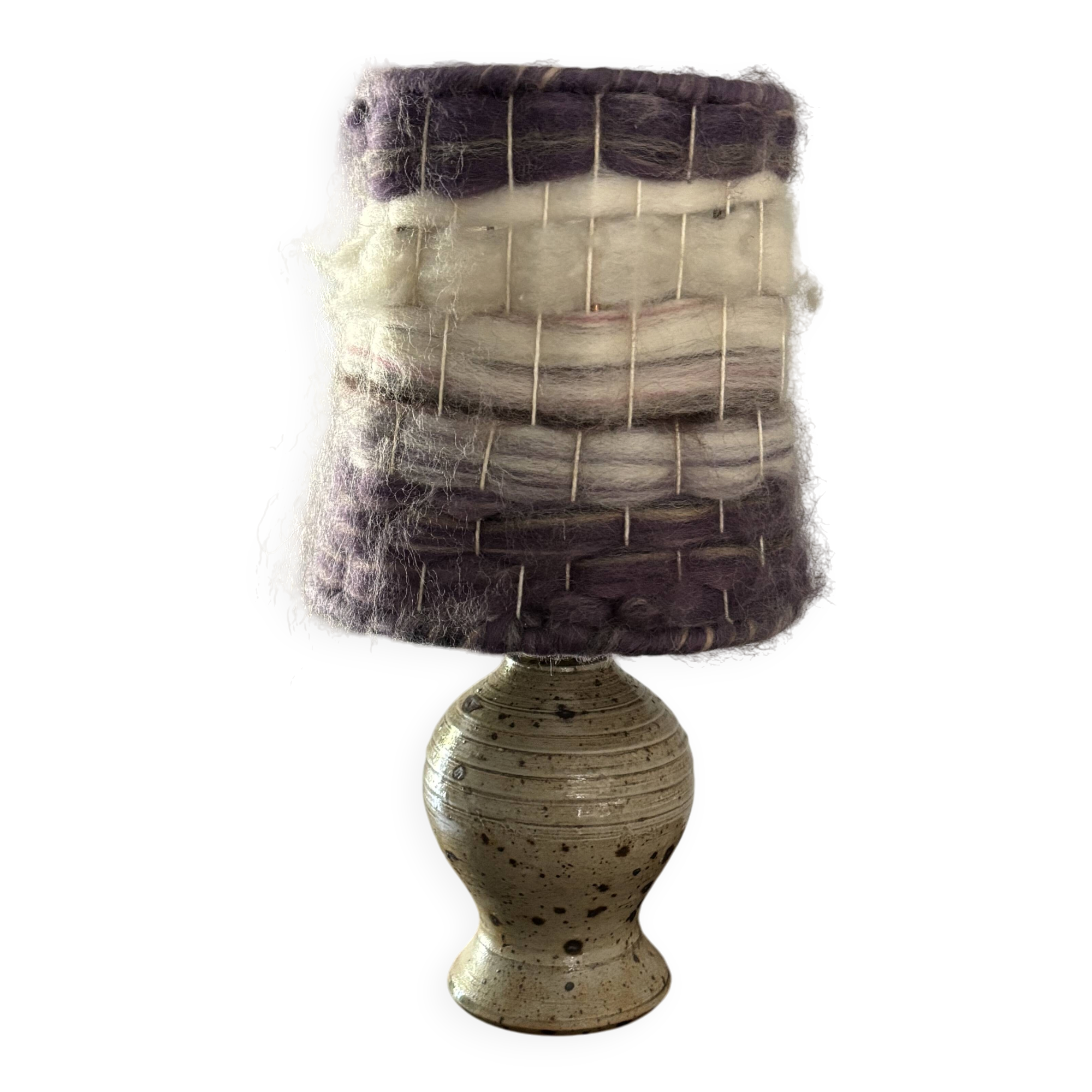 Lamp in pyrite stone