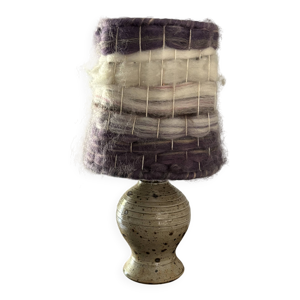 Lampe en grès pyrité