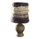 Lamp in pyrite stone