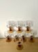 Lot of 8 amber glasses from the 60s