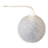 pendant lamp, lampshade, ball, art deco, opaque glass, Clichy glass