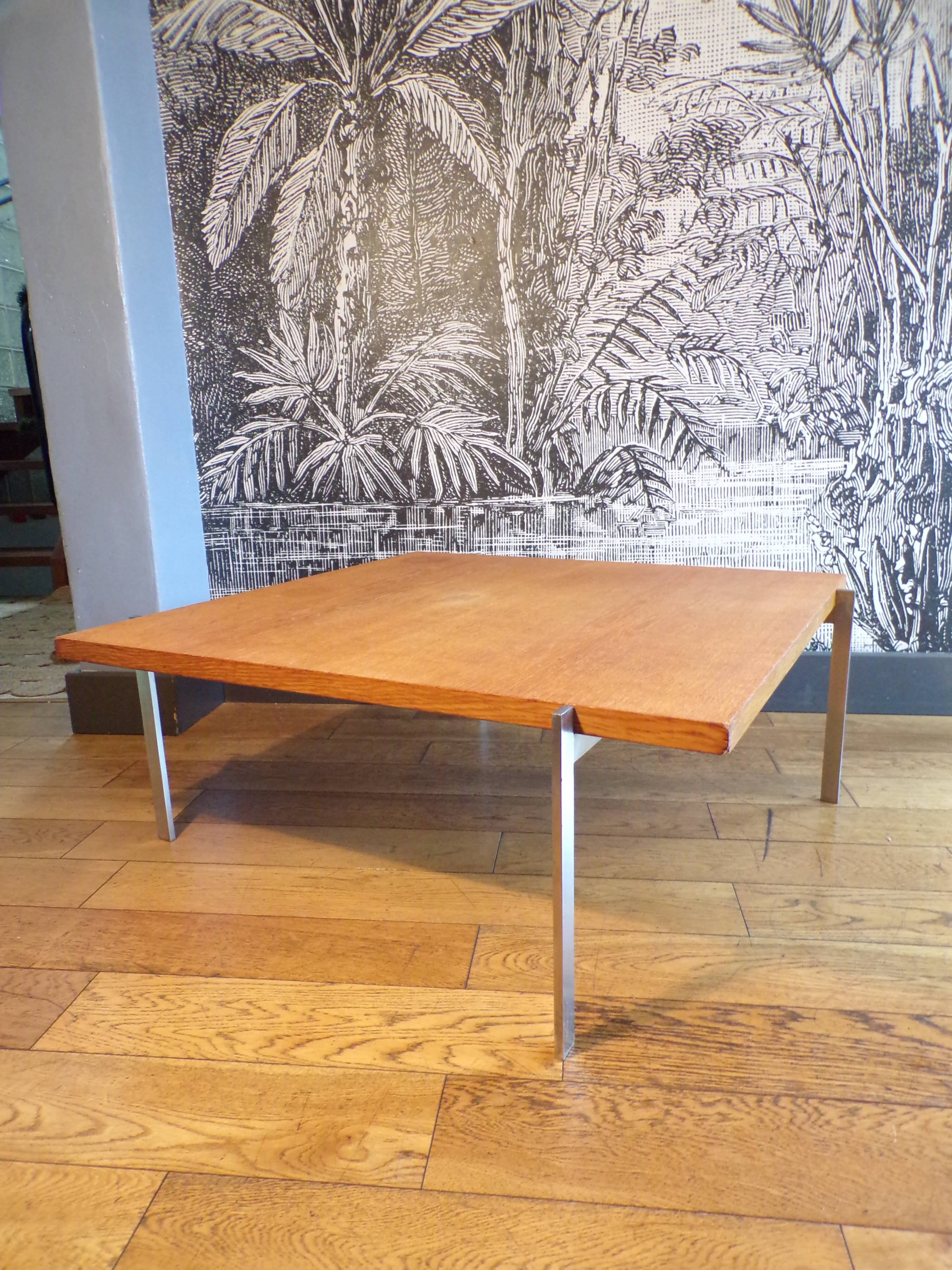 PK61 coffee table with ash top by Poul Kjaerholm for E.Kold Christensen