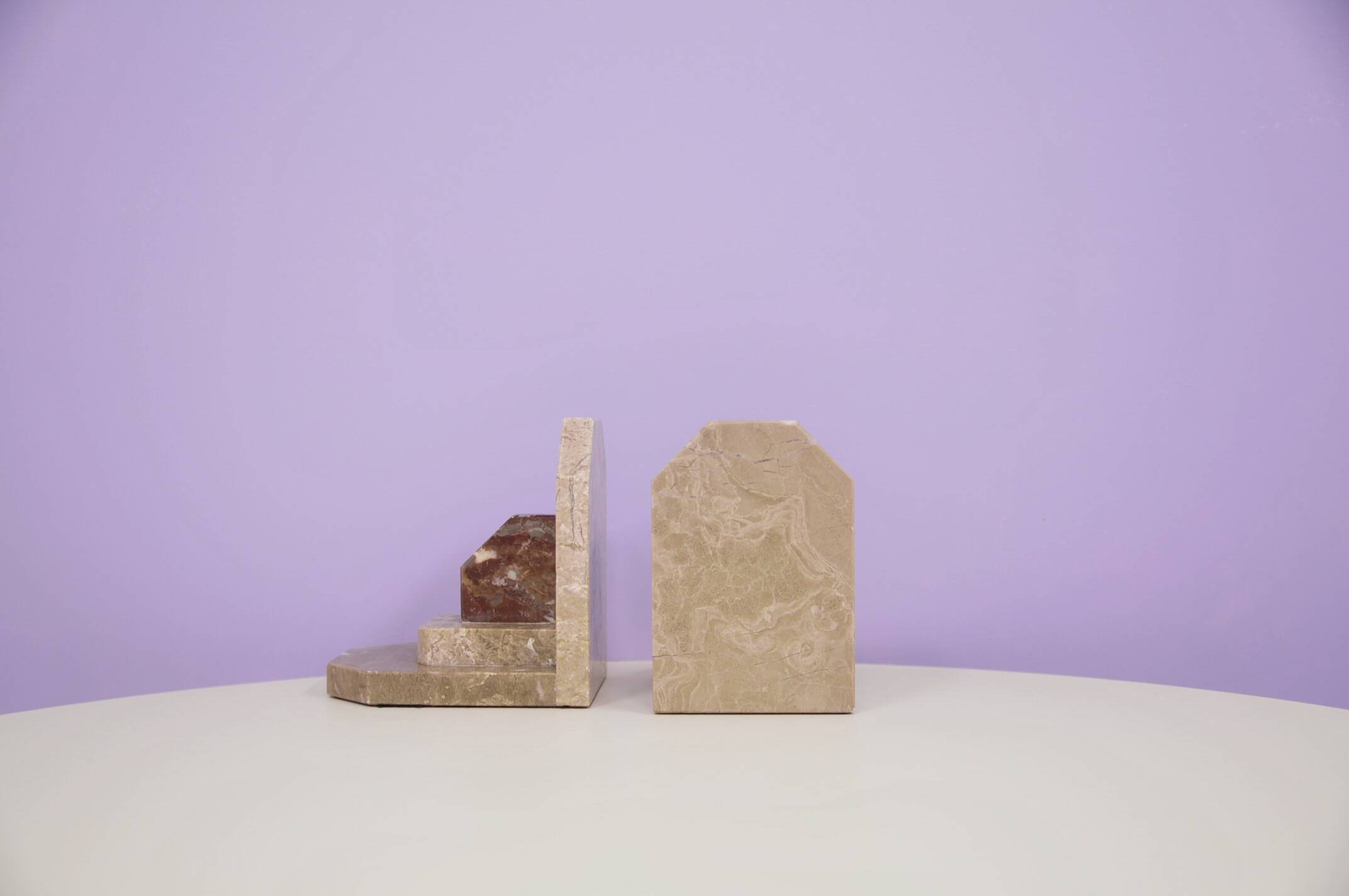 vintage marble Art Deco book stands