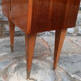 Bedside table in veneer varnished wood