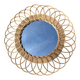 Vintage rattan mirror