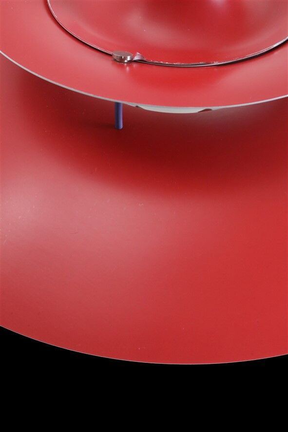 Louis Poulsen / Poul Henningsen “PH 5” pendant lamp / red / mid-century / Danish modern design / PH5