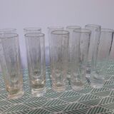 Blown glass bubble vases