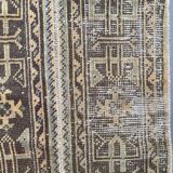Distressed Turkish Narrow Runner 313x55 cm wool Vintage Tribal Rug