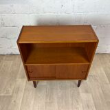 Vintage Scandinavian teak buffet bookcase, 60s