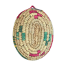 Spiral oval straw basket