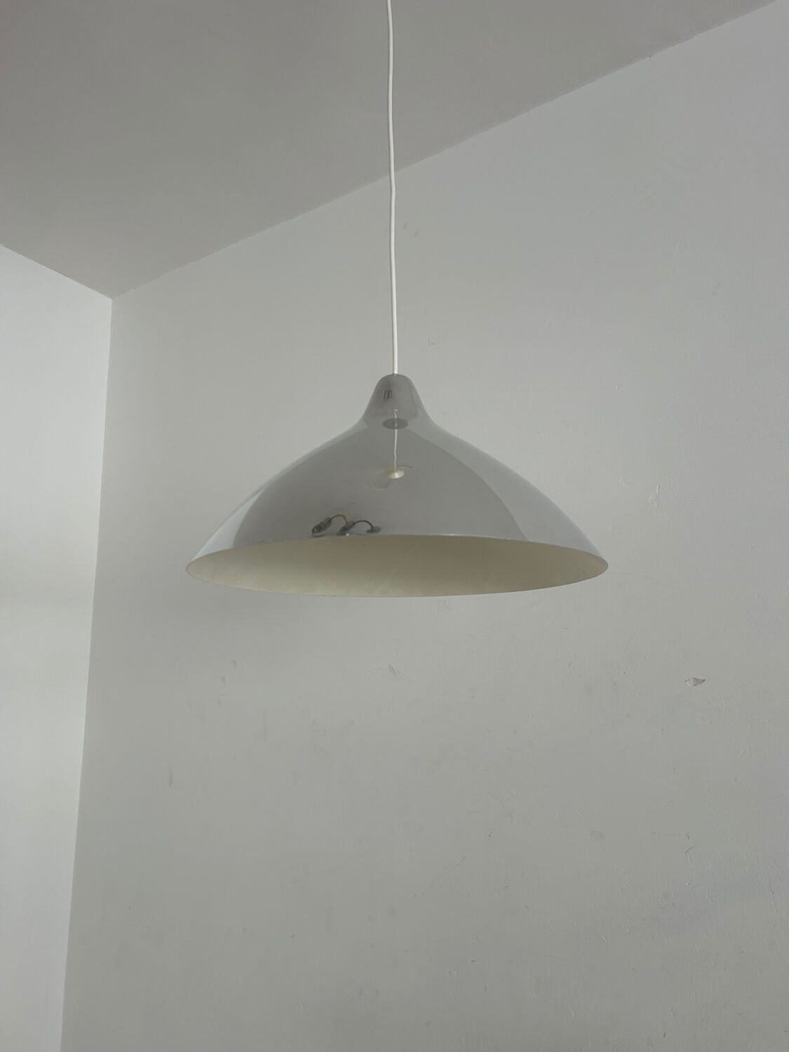 Vintage chrome pendant Lisa Johansson-Pape for Orno