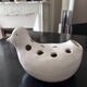bird spades ceramic flower