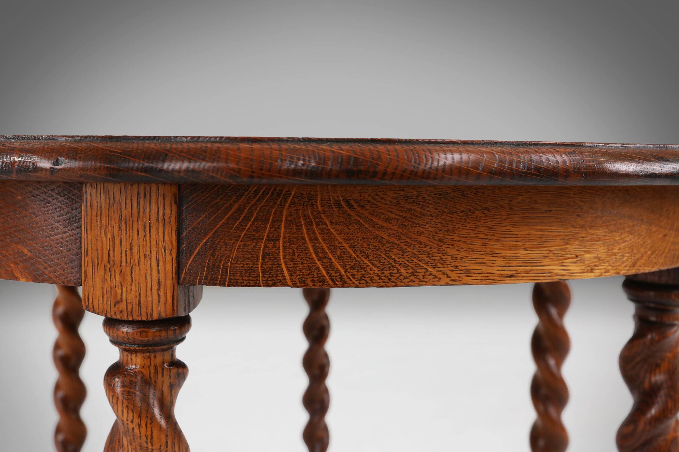 Antique oak side table 1890