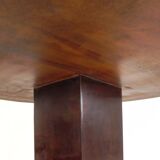 Art Deco style table with different types of inlaid wood