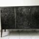 Black forged steel sideboard