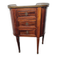 commode galbée en acajou avec dessus marbre