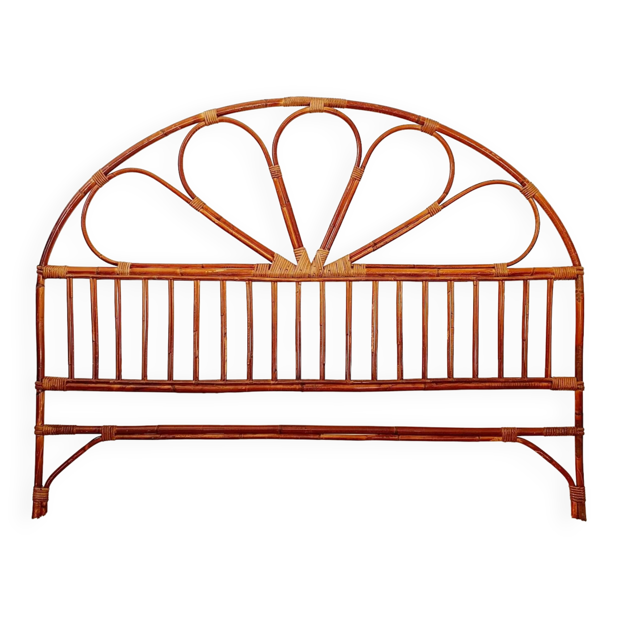 Rattan headboard for 2 people 140/160