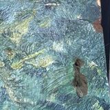 oil on panel Luxurious Waterfall Langevin La Réunion signed Smith