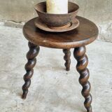 Vintage stool milking stool beech wood
