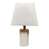 Italian vintage travertine table lamp 1970