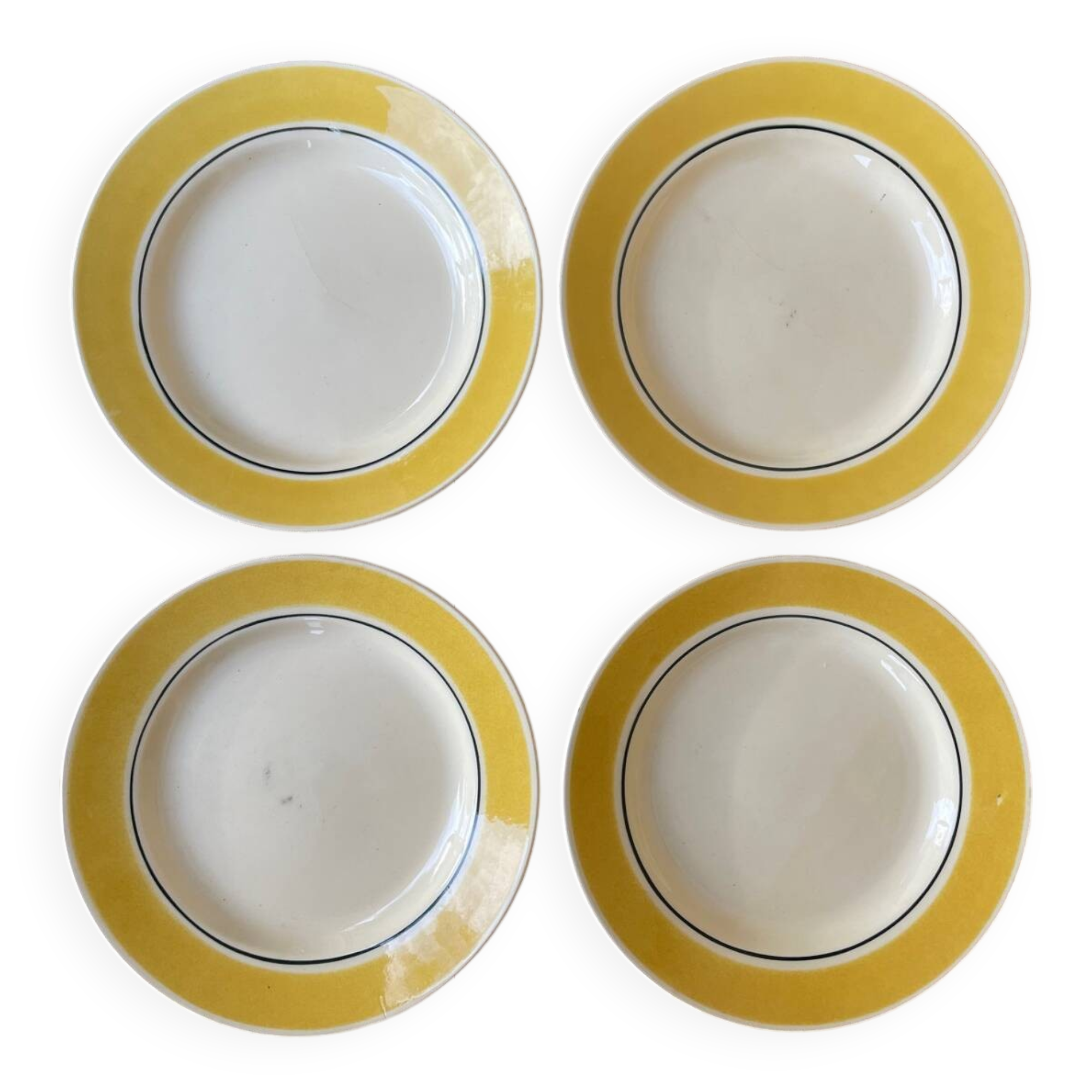 4 flat plates from Gien Caroline
