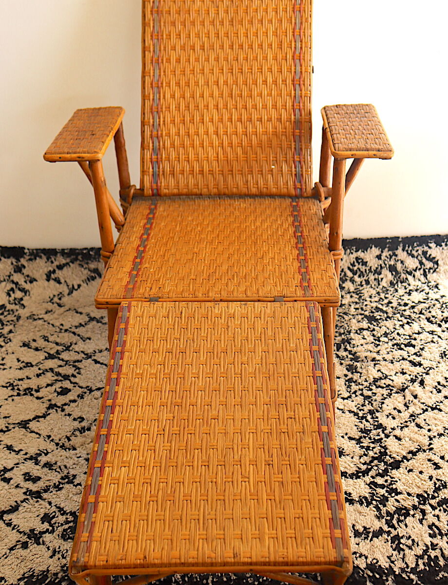 Grandma's rattan lounge chair