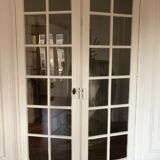 Old Haussmann apartment glass doors