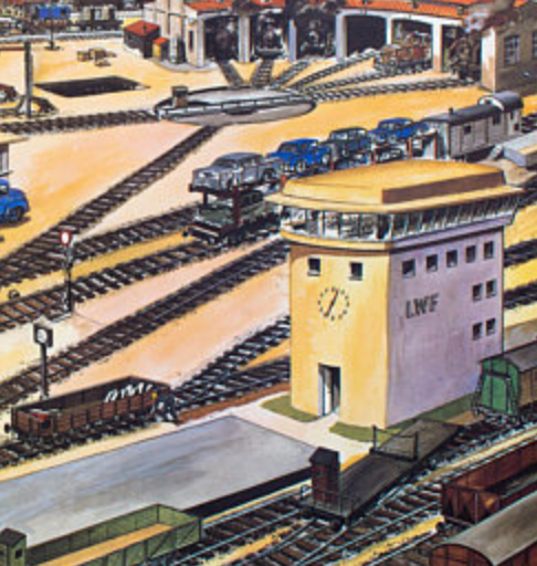 Poster "Station" educational grid 1965
