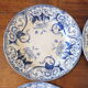 6 assiettes à dessert Creil et Montereau service Flora