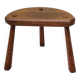 Tabouret tripode vintage en bois