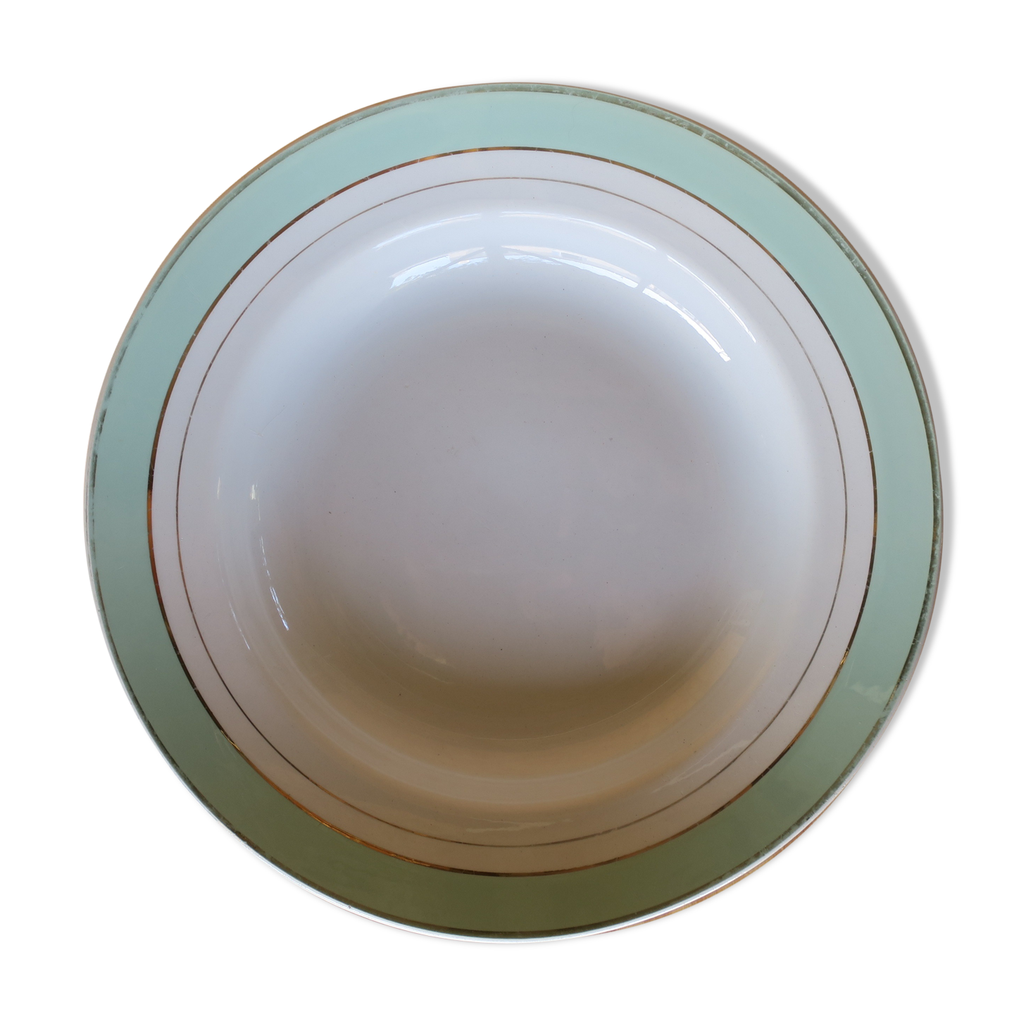 6 vintage Luneville hollow plates