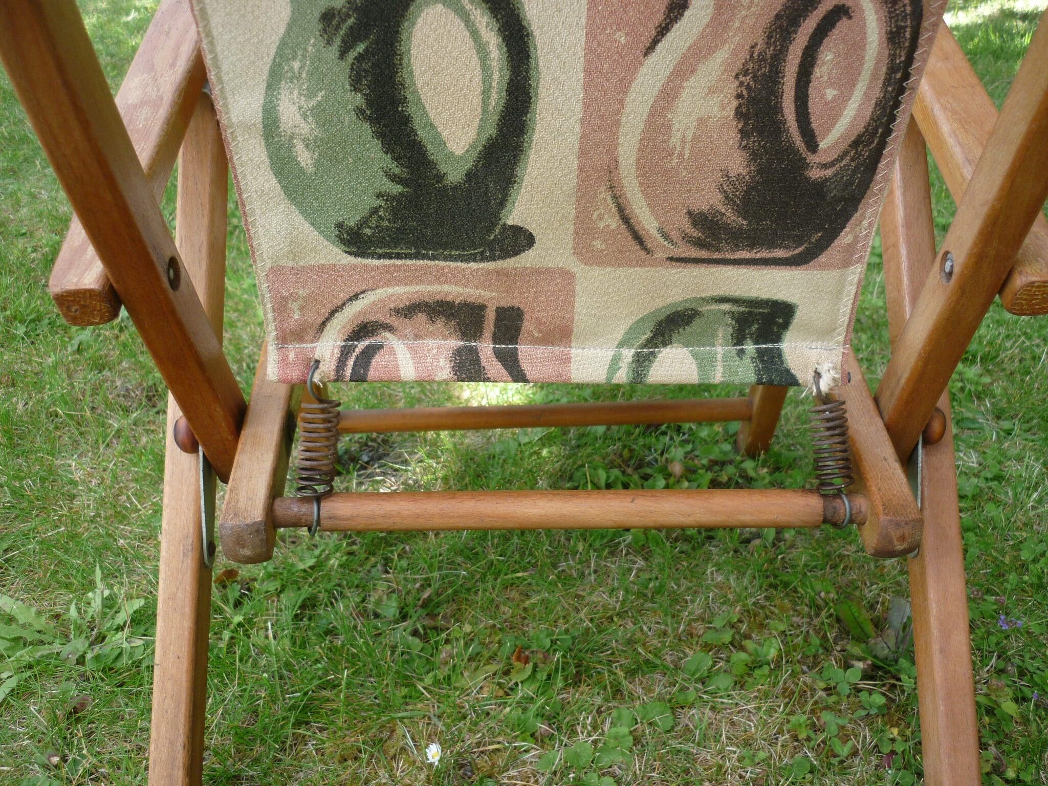 Fauteuil pliant PLIDEAL enfant des années 1950