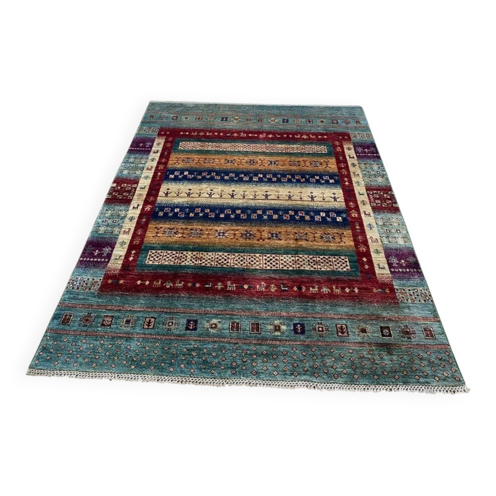 Tapis Afghan - Fait main - Neuf