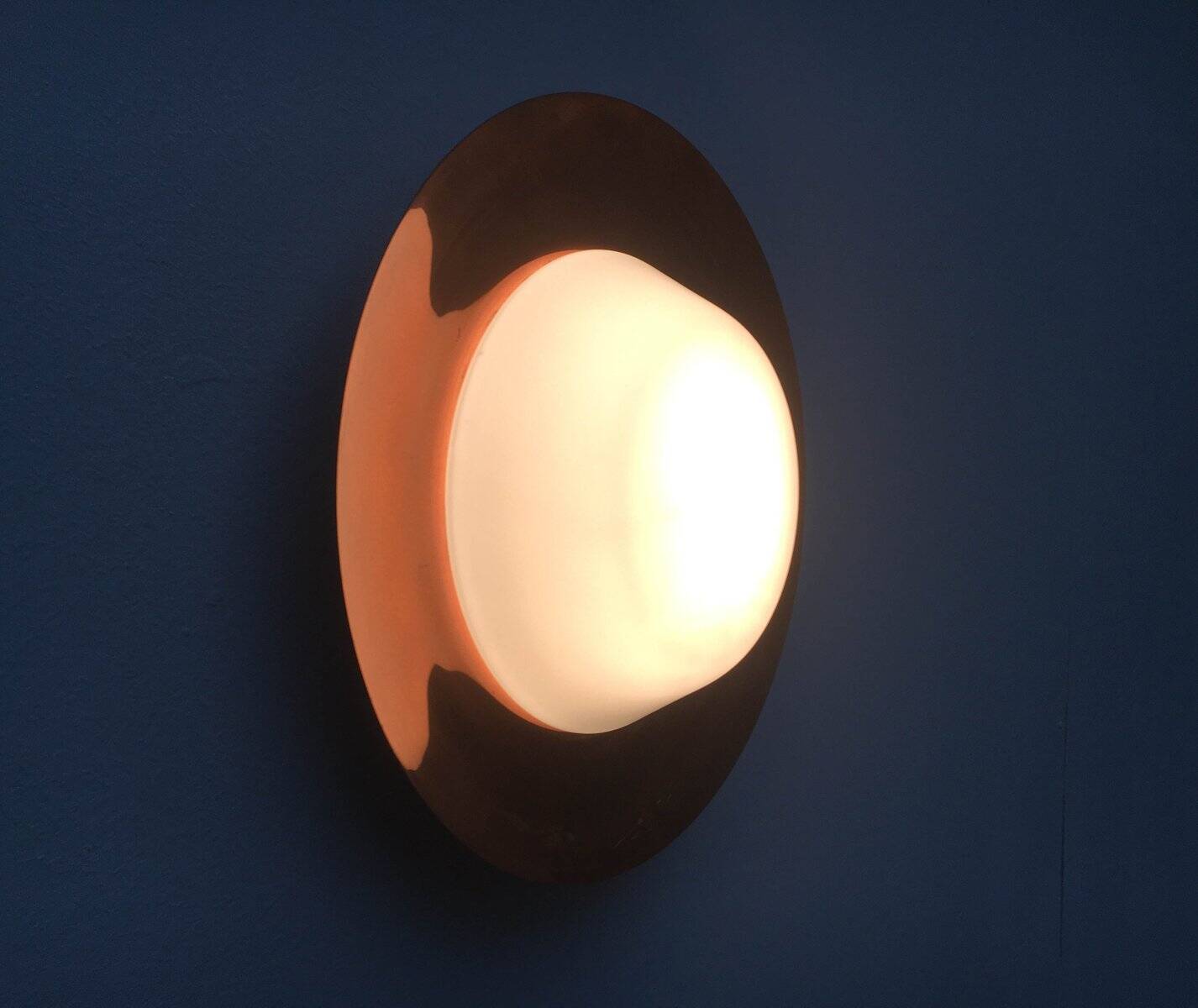 Mid-Century Copper Ceiling Lamp by BUR, Bünte & Remmler