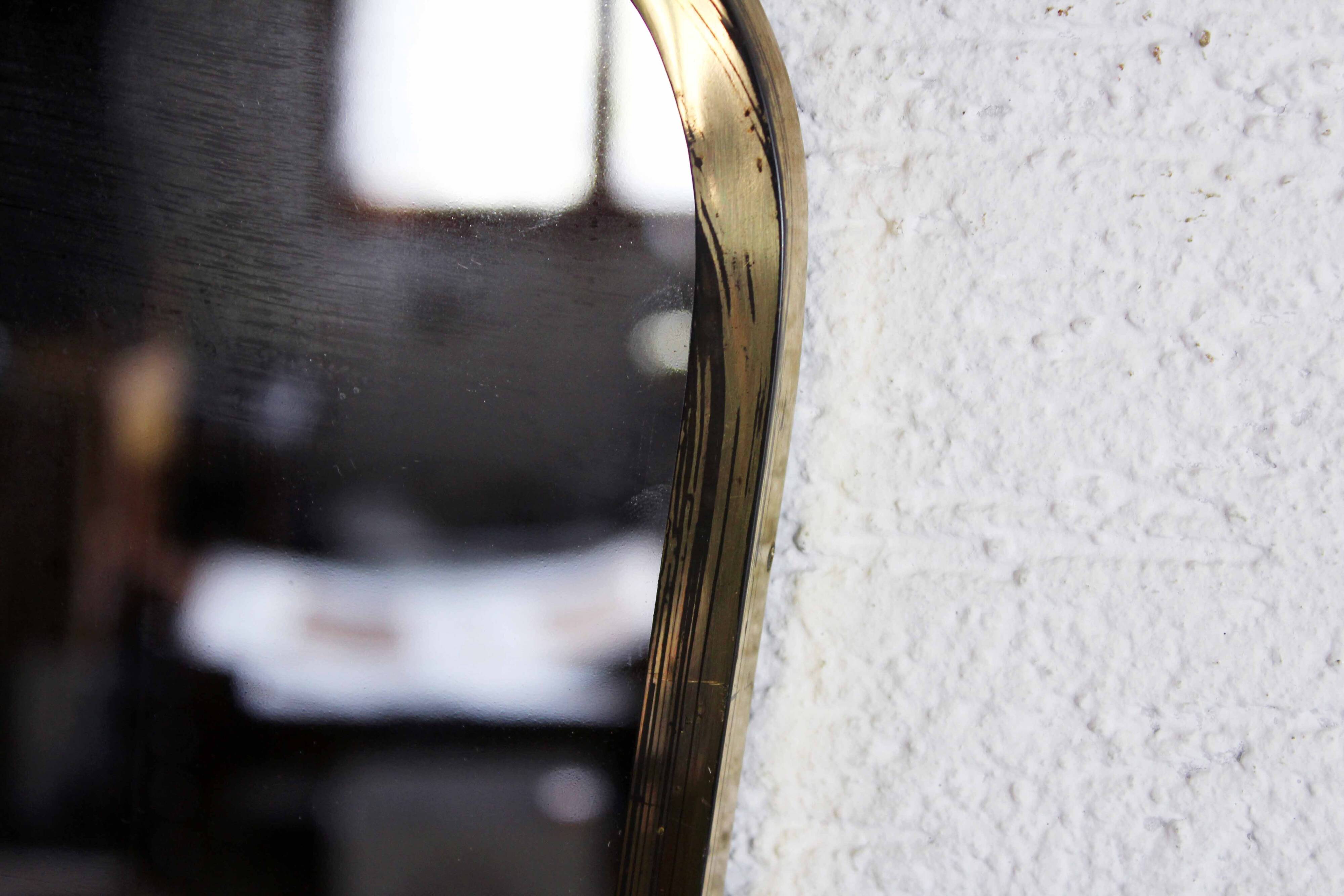 Miroir forme libre en laiton