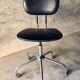1950s/60s Chrome and Faux Leather Office Chair