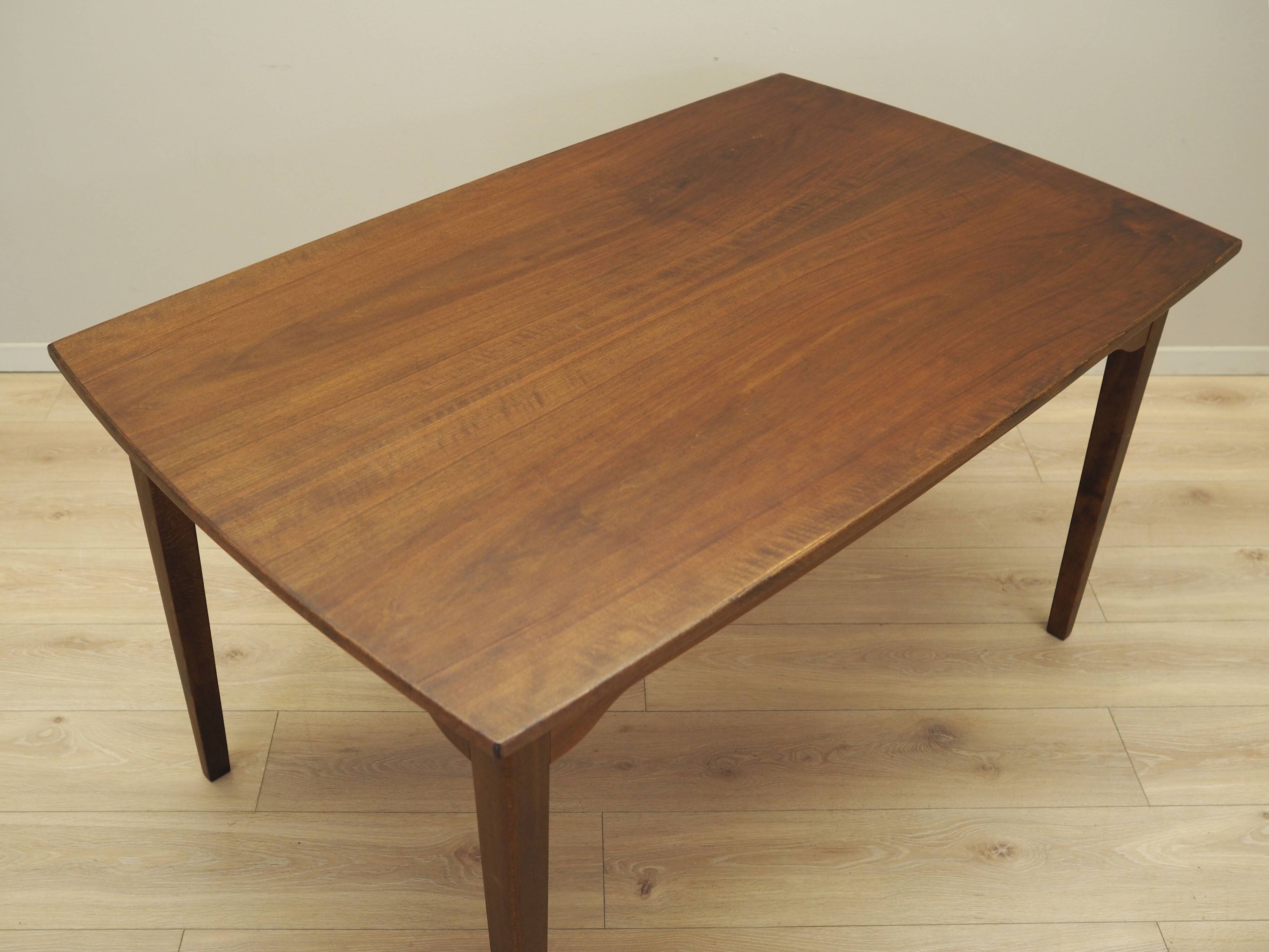 Walnut table, Danish design, 1970s, production: Denmark