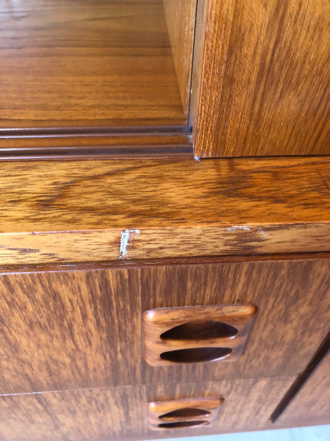 Vintage glass sideboard, 1960s