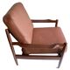 Pair of Scandinavian Teak and Leather Armchairs, 1960s
