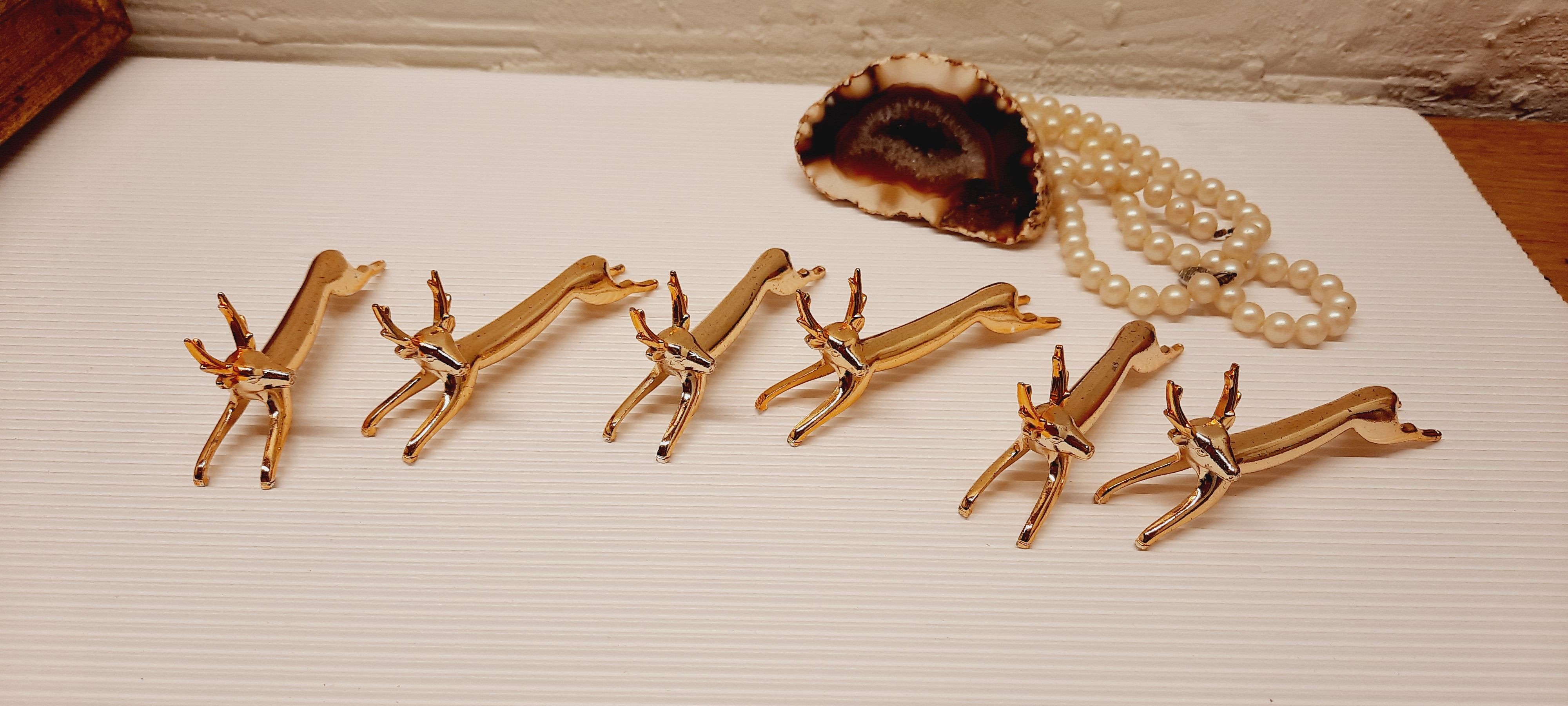 Set 6 deer knife holders