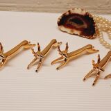 Set 6 deer knife holders