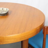 Scandinavian teak round dining table
