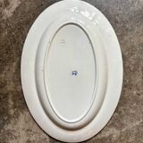Plat ovale en terre de fer K&G Lunéville