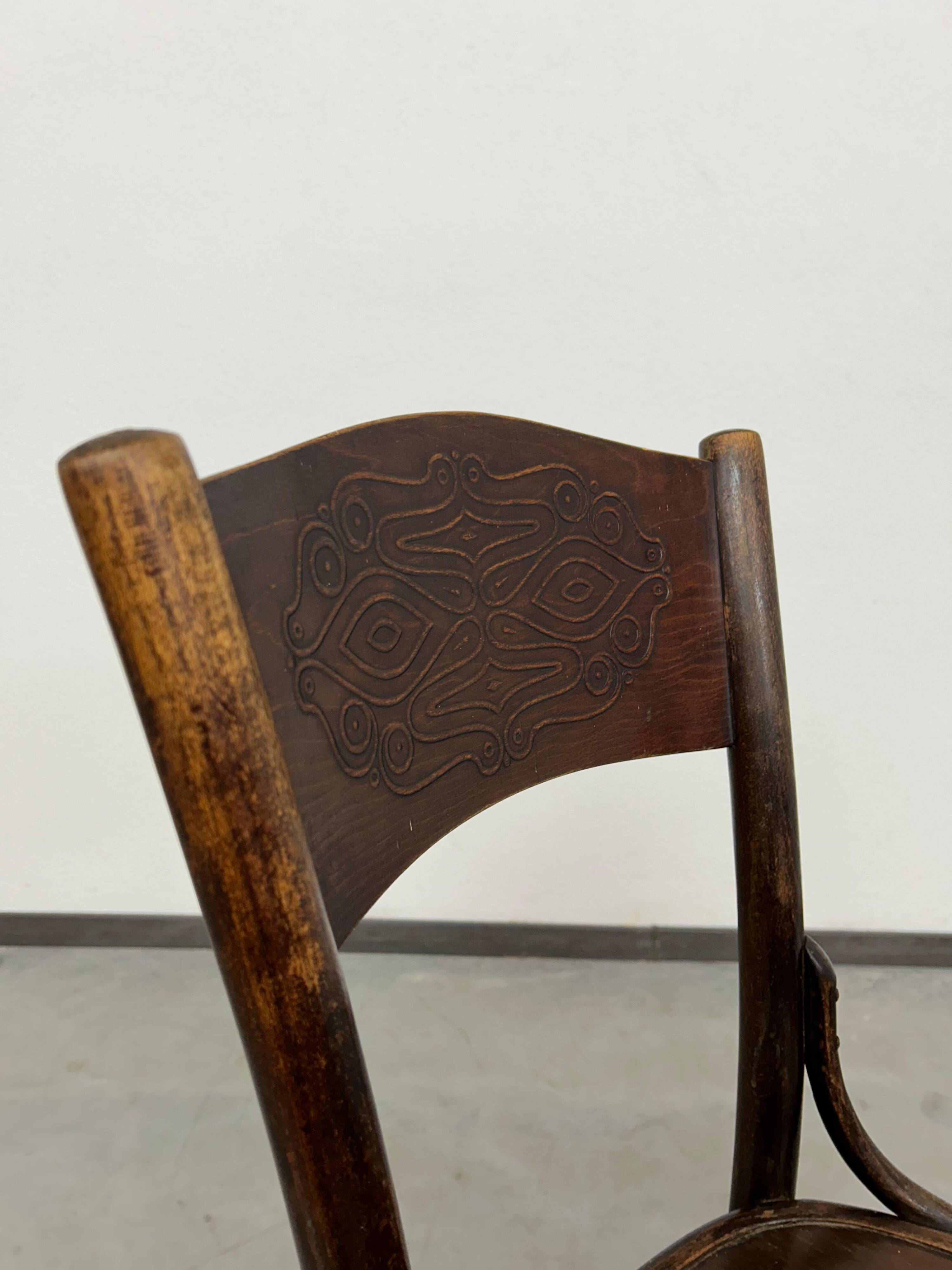 Ensemble de 3 chaises de salle à manger par J&J Kohn