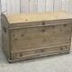 English domed fir chest - 19th century