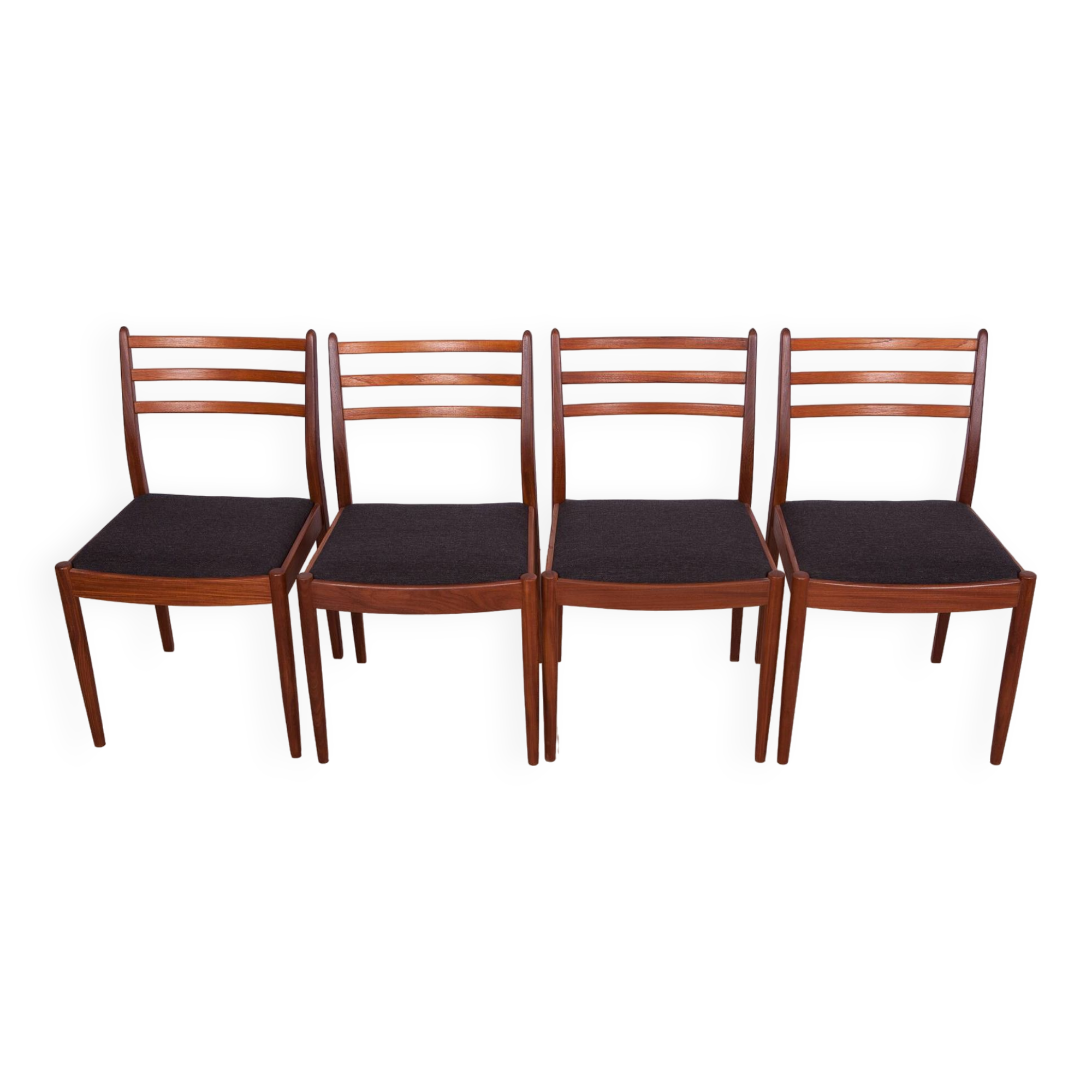 Fabric and Teak Dining Chairs by Victor Wilkins for G-Plan, 1960s, Set of 4